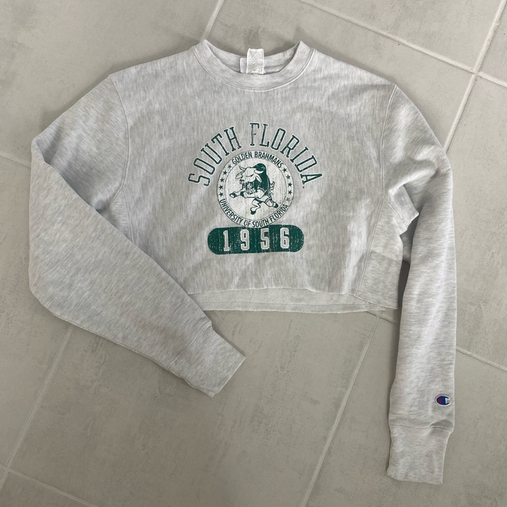 University of South Florida USF Champion Cropped Sweatshirt